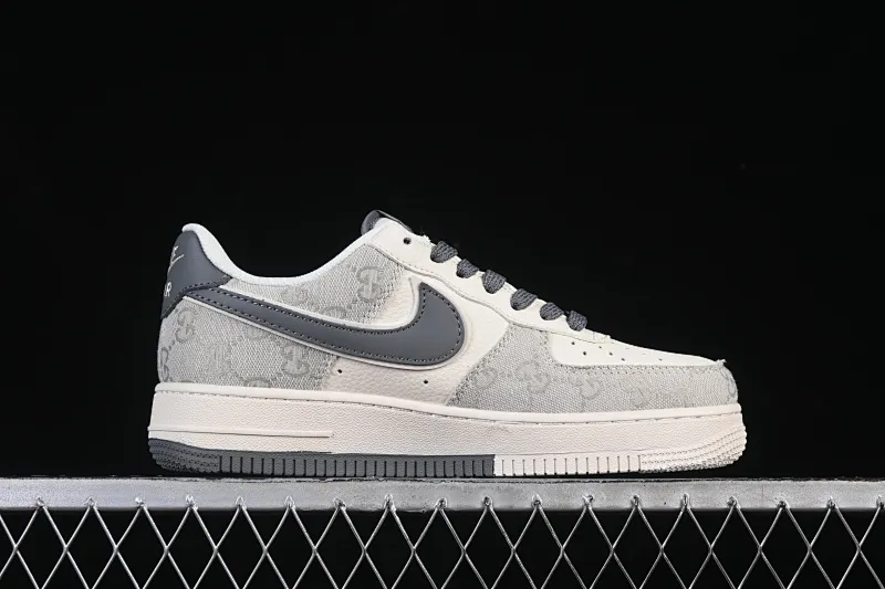 All categories Nk Air Force 1 Air Force series Nk Air Force 1 Low Air Force low top Nike Air Force 1'07 Low Dior joint pattern beige gray red Air Force 1 low top casual sneakers MZ9588-808